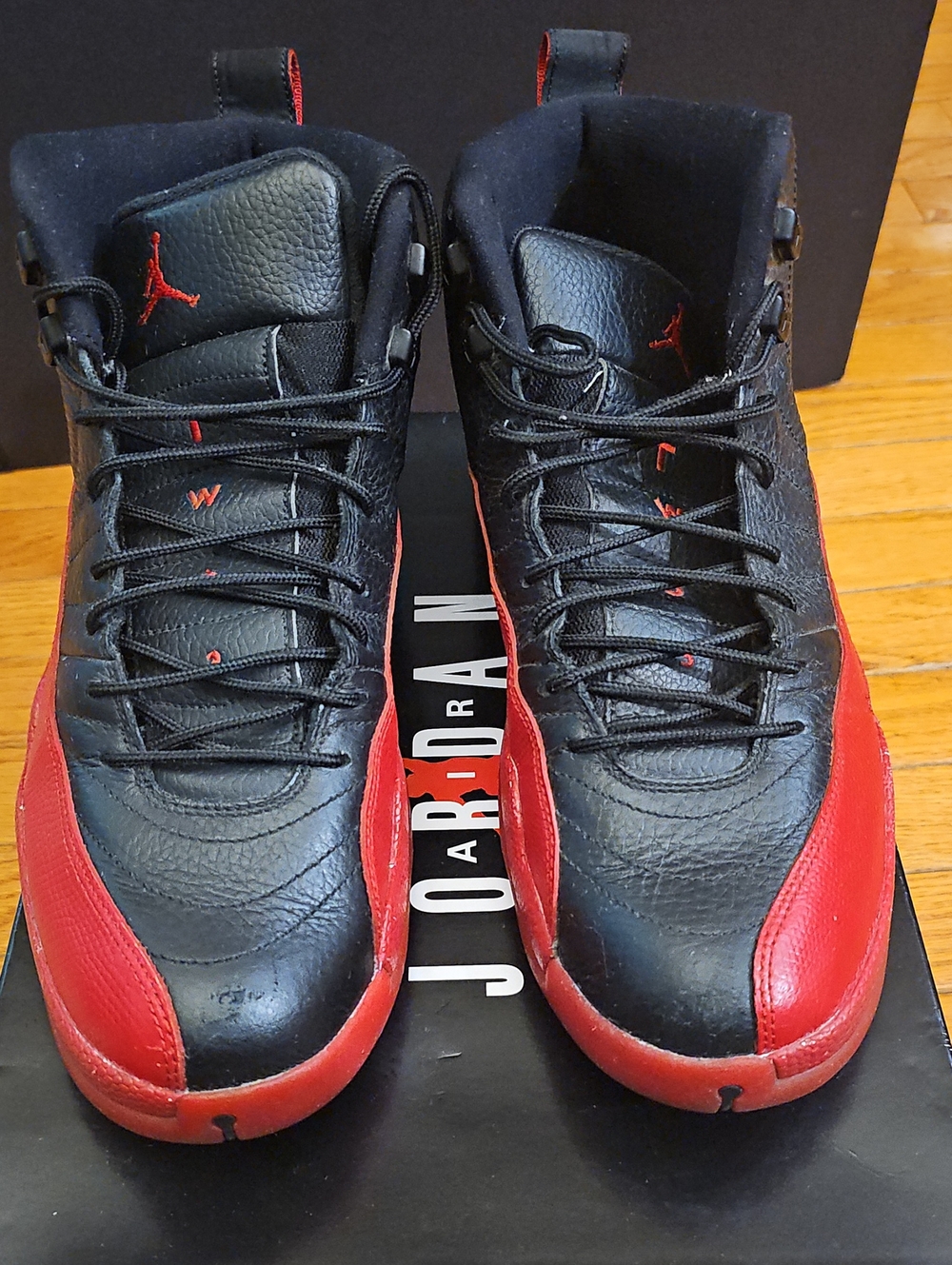 Air Jordan 12 Retro "Flu Game" (2016)  Mens Size 12 Black & Red. Basketball